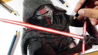 ren kylo wars star draw como