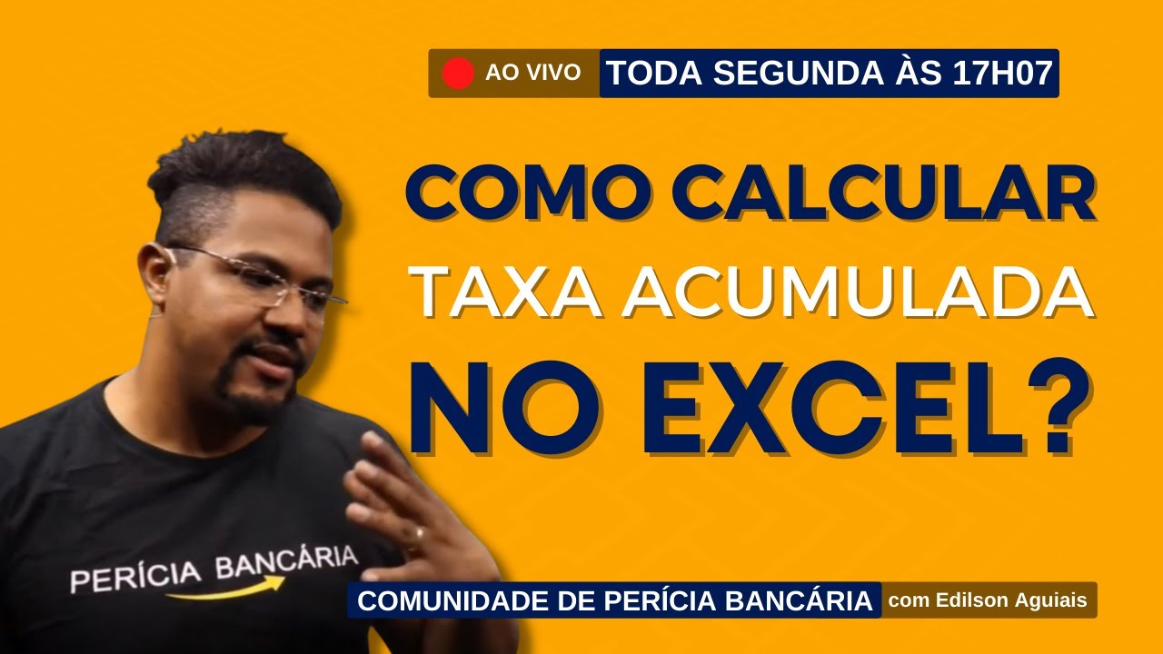 COMO CALCULAR TAXA ACUMULADA NO EXCEL PER CIA BANC RIA YouTube