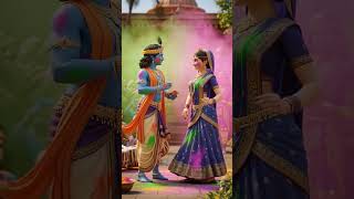 Radhakrishna Holi🦚//happy holi#shorts