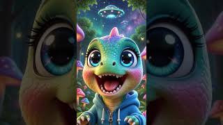 MYSTERIOUS UFO in the dark forest👽 #baby #viralshorts #kidsshorts #ufo #alienadventure #3danimation