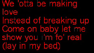 Lay in my bed with lyrics