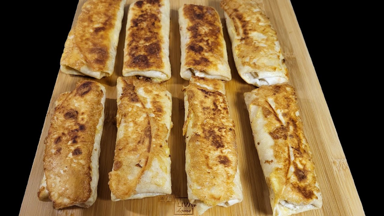 Хрустящий лаваш с нежной начинкой! Отличный рецепт на каждый день, улетает со стола