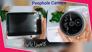 كاميرا الباب مع تركيبها معكم  ezviz HD smart Doorbell camera (peephole camera)