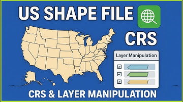 US Shape File and CRS with Layer Manipulation in QGIS I US Shape File I CRS I Layer Manipulation