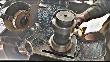 70 Years Aged Mechanic Manufacturing of Grader Center Pin Bushing Complete Process \ Super Mechanic