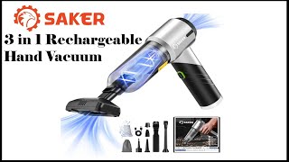 Saker Hand Held 3 in 1 Car Vacuum