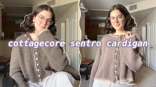 make a cottagecore cardigan on the sentro with me! | sentro knitting machine tutorial