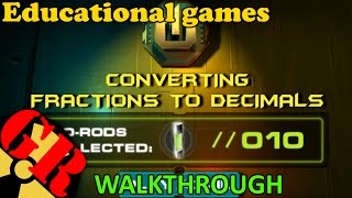 Converting Fractions to Decimals game | walkthrough