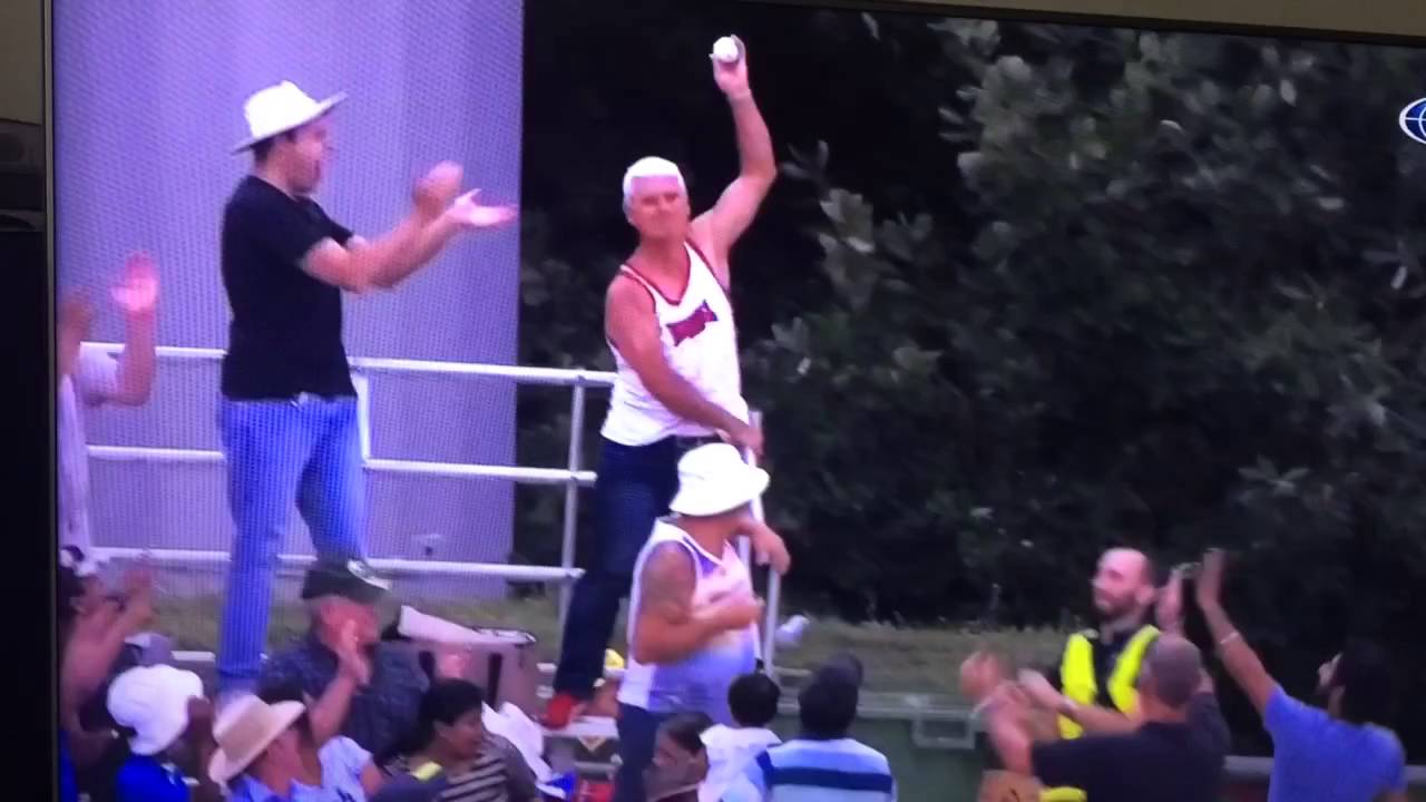 One handed catch!!! Aus v India at Manuka Oval, Canberra