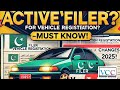 Active filer for vehicle registration || Vehicle Registration Tax Changes Update| excise & taxation