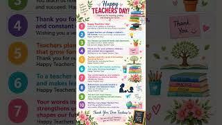 Happy Teachers Day Wishes in English | Best Teachers Day Quotes & Messages #learnenglishwithmohinik