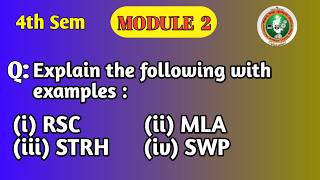 RSC, MLA, STRH & SWP Instructions in ARM with Examples | VTU BCS402 Module 2