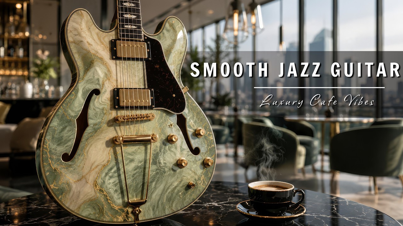 Smooth Jazz Guitar Music - Luxury Cafe Vibes • Relaxing Guitar