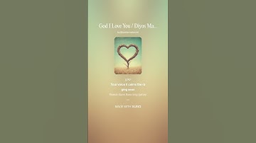 Thumbnail of God I Love You / Diyos Mahal Kita 2 Shorts #english #philippines #god #music #song #shorts #faith