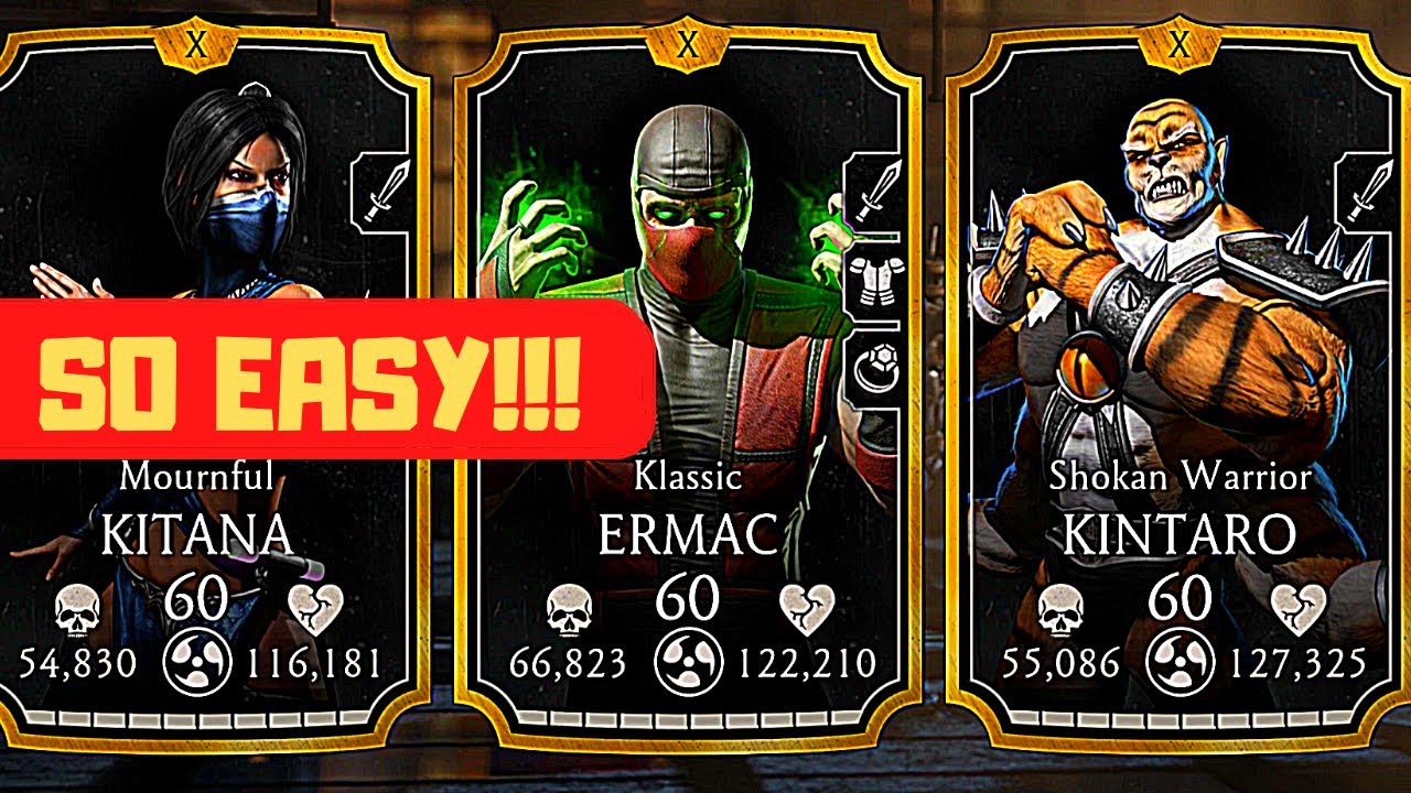 MK Mobile: Insane Klassic Ermac Team! It is just TOO EASY!!!