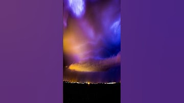 Storm Chasing:  Kearney Nebraska Overnight Shelf Cloud #shorts #stormchasing #severeweather