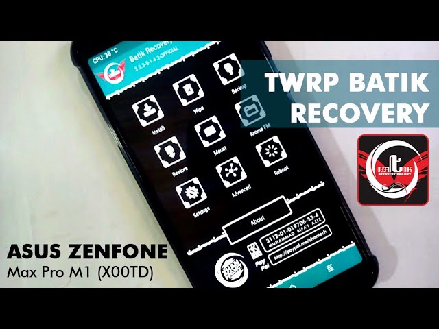 Recovery Twrp Batik Recovery Asus Zenfone Max Pro M1 Youtube