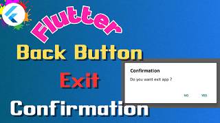 Flutter Back Button Exit Alert Dialog | PopScope Exit Confirmation Tutorial (Flutter 2026)