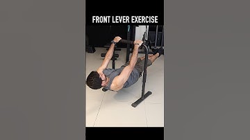 Front lever exercise for beginners