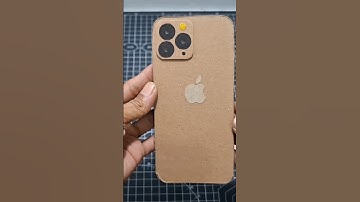 Membuat iPhone dari kardus #diy #shorts #smartphone #cardboard #iphone