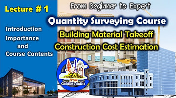 Quantity Surveying Building Estimation With Cad And Excel | Beginner to Expert |