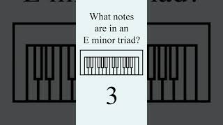 E Minor Triad Quiz