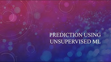 Simple K-Means Clustering Example - Prediction using unsupervised ML