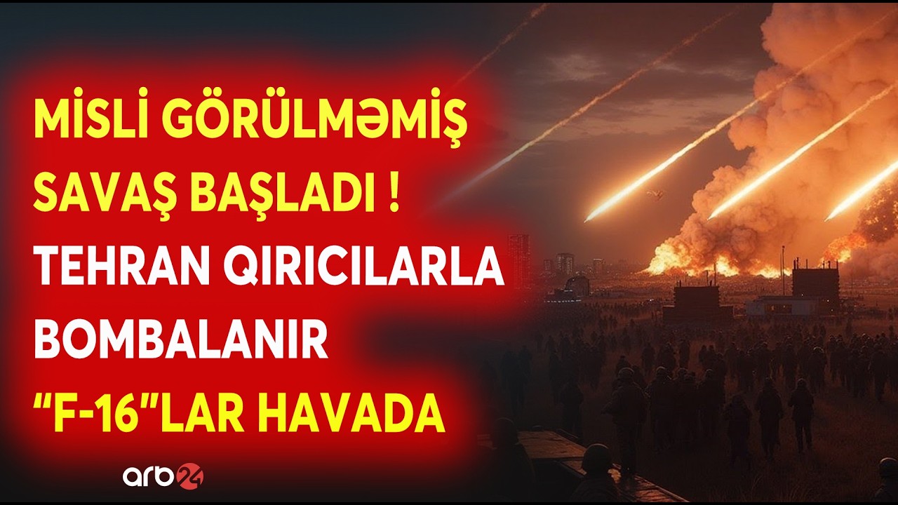 SON DƏQİQƏ! Tehran BOMBARDMAN EDİLİR - 