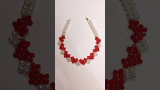 Handmade beads Jewellery Making Tutorial || #shorts #diy #ytshorts #beadnecklace