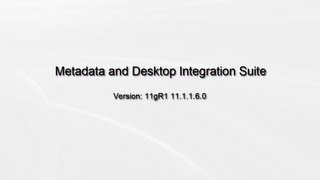 Metadata and Desktop Integration Suite