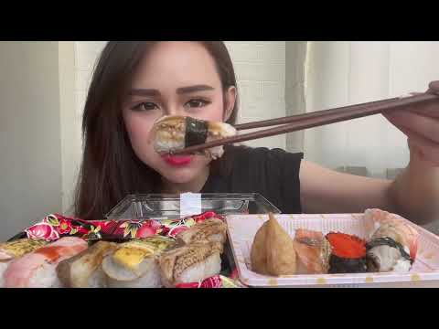 ASMR | SUSHI MUKBANG | SALMON + SHRIMP + BEEF + OCTOPUS NIGIRI | EATING SHOW | 초밥 먹방 - ASMR Promo