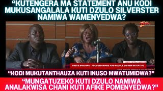ATOLANKHANI APHAPHALITSA NDI MAFUNSO A BILLY MALATA NDI GURU LOMWE LIKUCHITITSA PRESS BRIEFING LERO