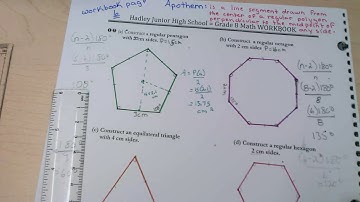 Unit 2.6 Regular Polygons: How to find the apothem after constructing a regular polygon