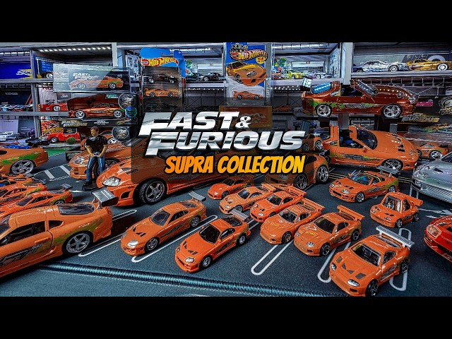ファスト&フューリアス ミニカー コレクション Paul Walker Supra - Fast & Furious Full Diecast Collection - YouTube