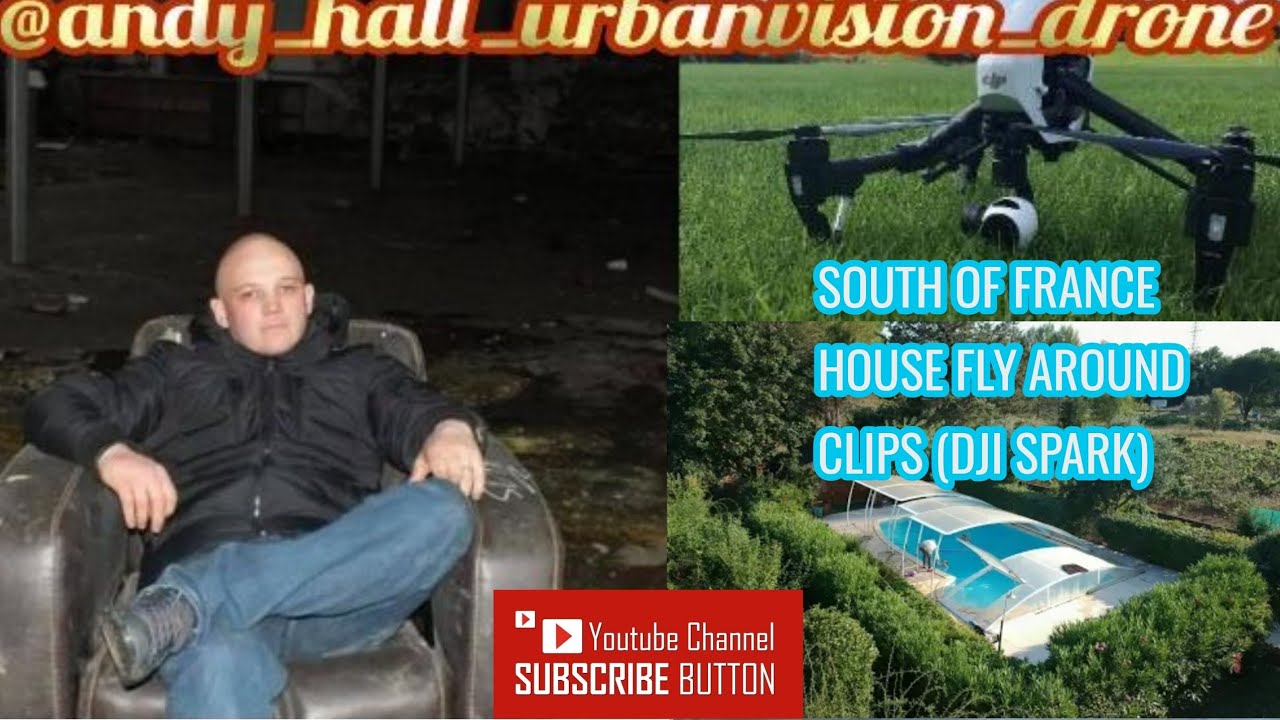 south of france drone slideshow of house dji spark drone