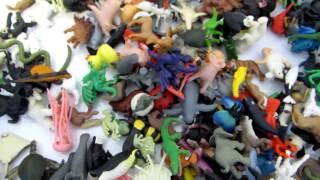 all my kids toys   SAFARI LTD   Mini Animal Figures   Good Luck Minis   Kitten, elephant, monkey, rh