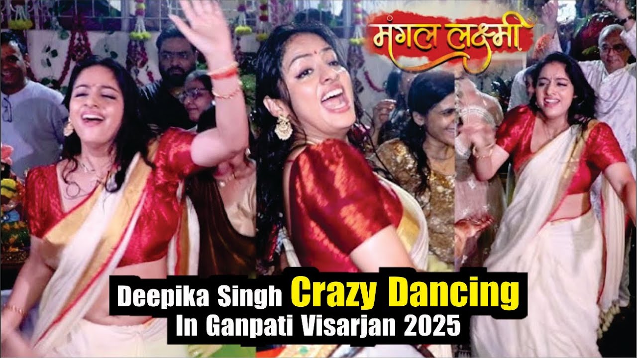 Mangal Lakshmi | Deepika Singh Crazy Dancing In Ganpati Visarjan | Deepika Singh Ganpati Visarjan