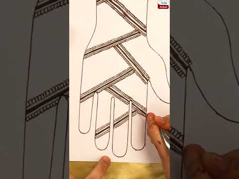 Very easy mehndi design😱🔥 #shorts #youtubeshorts