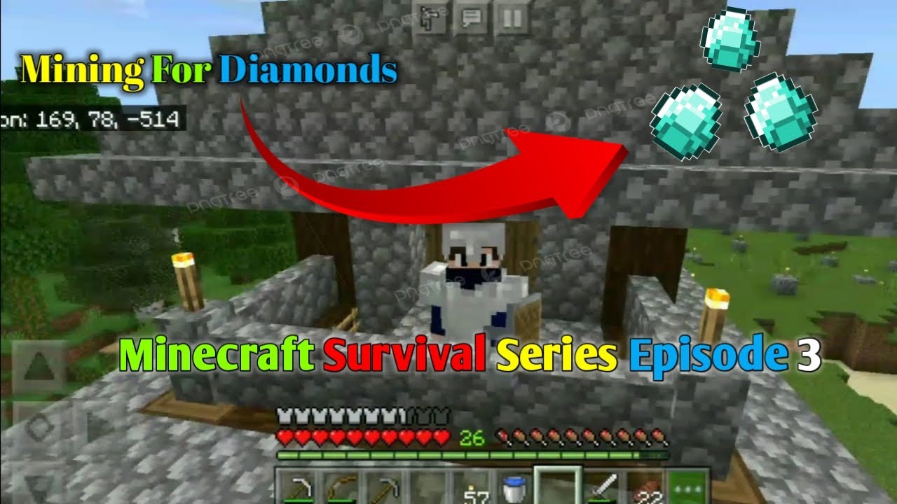 Minecraft Survival Series Episode 3 | Sinister FF | Mining far for ...