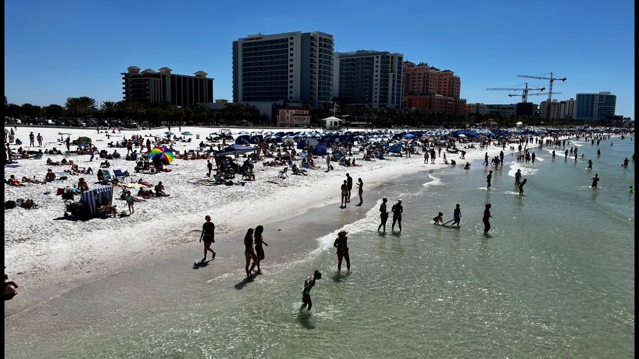 Clearwater Beach, Florida Spring Break LIVE Exploring (March 16, 2023