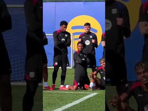 Balde lose 🤣want to be a part of winning team Barcelona training🥰بالدي الخاسر والفريق الفائز برشلونة