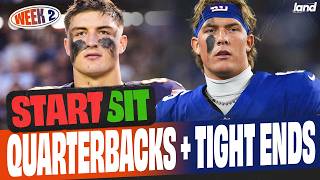 Week 2 QB & TE Must STARTs and SITs (every matchup)