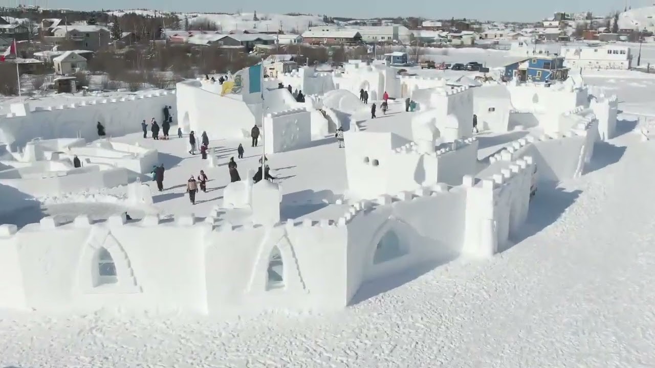 Snowking's Winter Festival: Bird's Eye View of Snowbuddy's Winter Garden (2021)