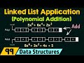 Application of Linked List (Addition of Two Polynomials)