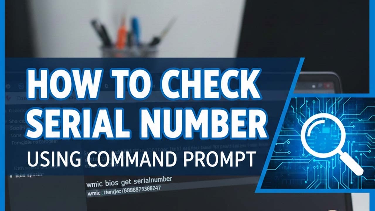 How to Check a Serial Number of a Laptop Using Command Prompt - YouTube