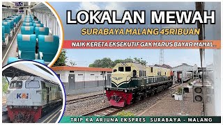 CHEAP AND LUXURIOUS LOCAL‼️FULL EXECUTIVE SHOPS WITH NO STOPS🤩✅ Arjuno Express Train Trip Surabay...