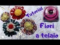 Tutorial fiore facilissimo con il telaio "Hana-Ami"- ideale per applicazioni su cappelli e borse!!!