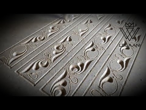 ჩარჩოს  ლამაზი ორნამენტების ამოჭრა. Fine Desing Frame Figures Engraving on Cnc Router.