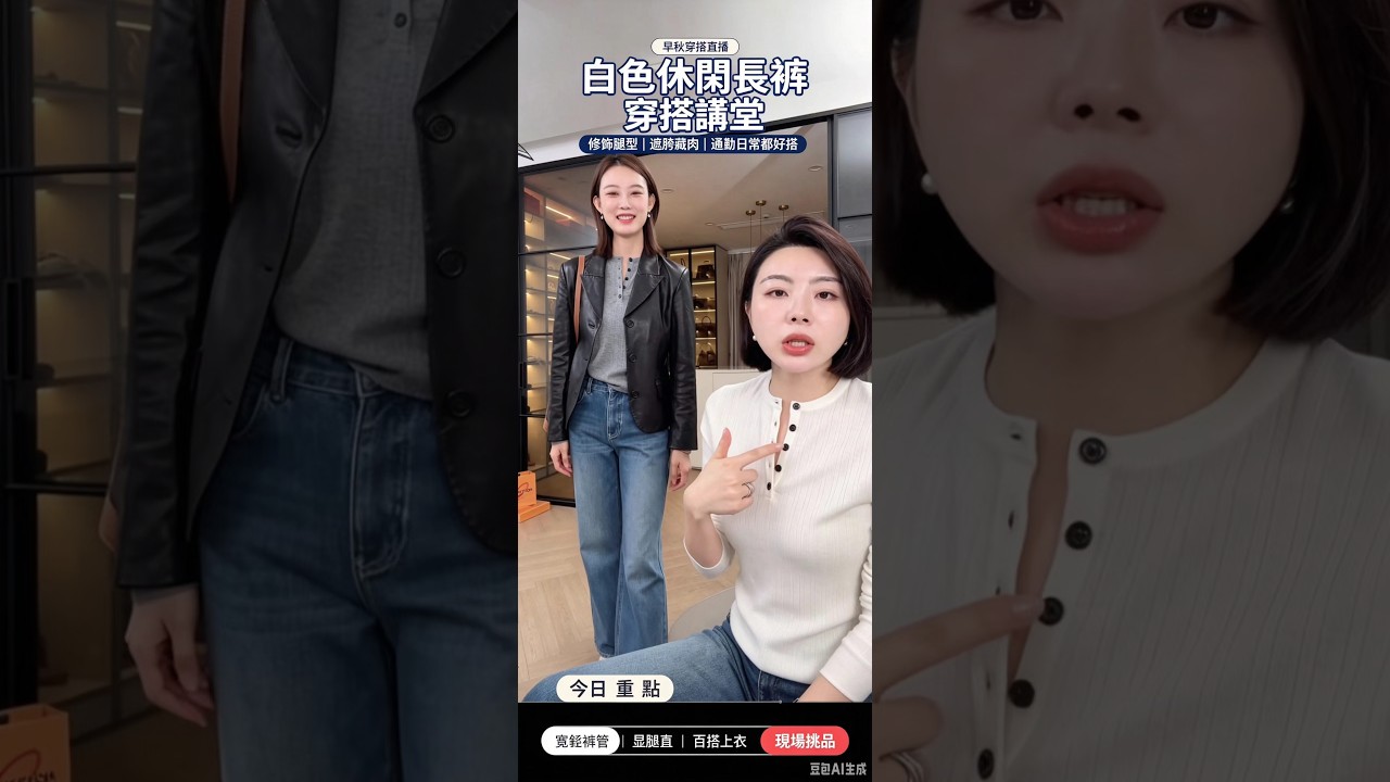 🔥白色休闲长裤 + 早秋穿搭讲堂 縮圖