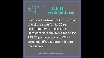 GED® Math Prep: Area Word Problem with Conversion Example